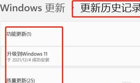 Win11系统的更新历史记录查看方法